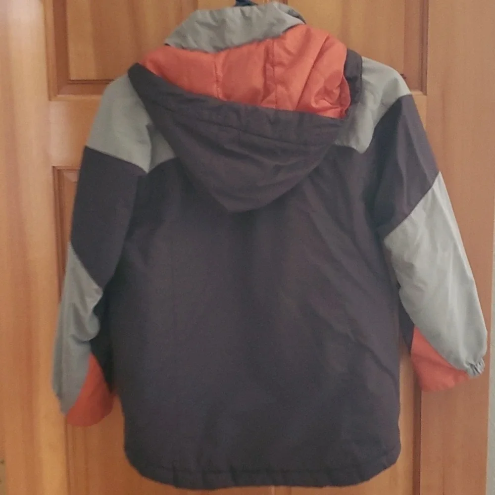 Children's Place Thermolite Orange‎ and Grey Midweight Jacket Size 7/8